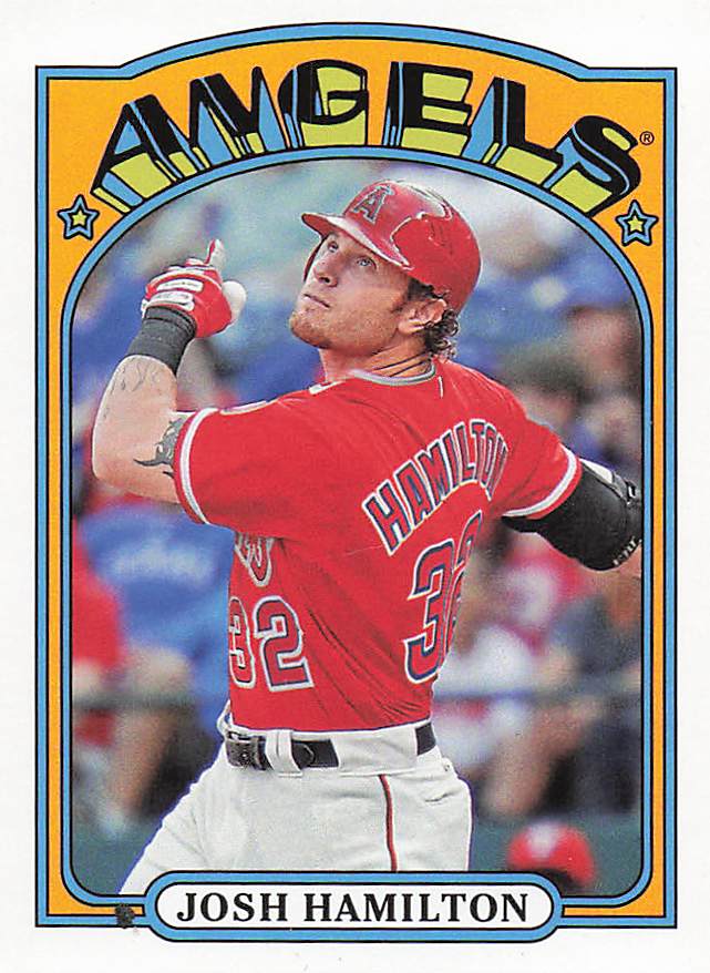 2013 Topps Chrome Baseball 1972 Chrome Josh Hamilton #72C-JH