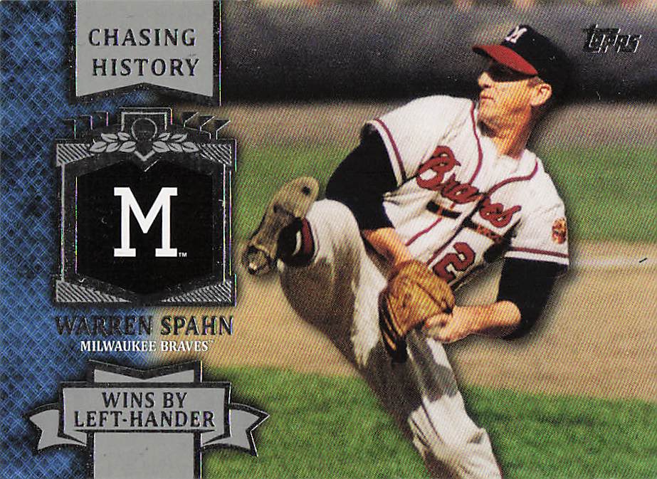 2013 Topps Mini Baseball Chasing History Warren Spahn #MCH-1
