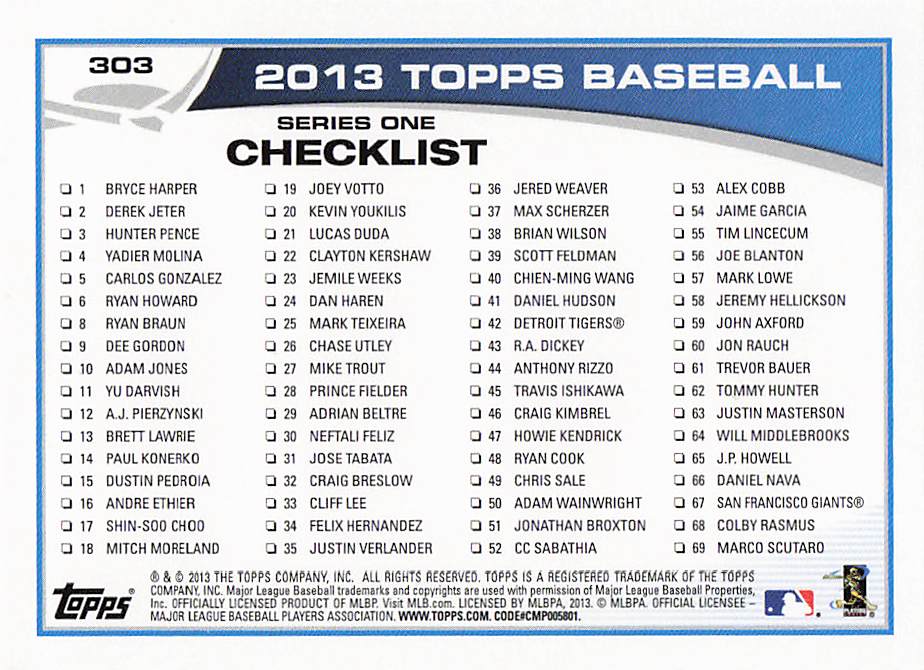 2013 Topps Mini Baseball Alex Rodriguez #303