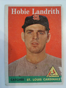 1958 Topps Baseball Hobie Landrith #24a