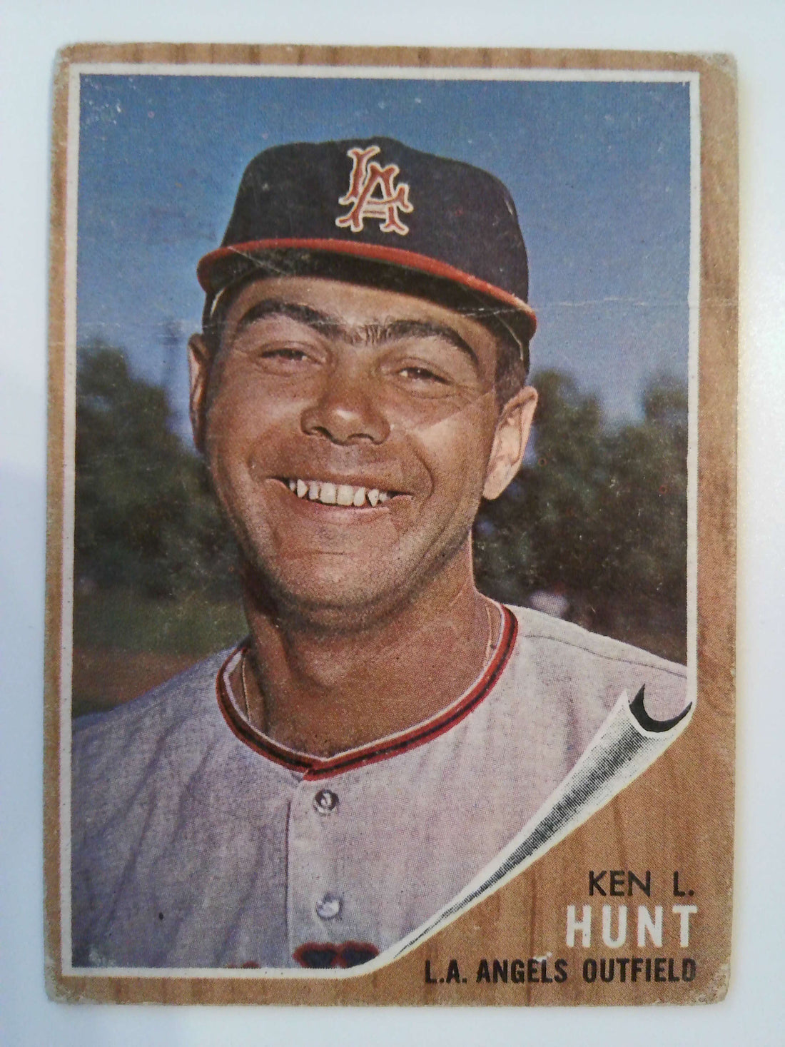1962 Topps Baseball Ken L. Hunt #68