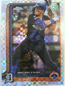 2025 Topps Chrome Update Baseball X-Fractors Jace Jung #USC121 Rookie