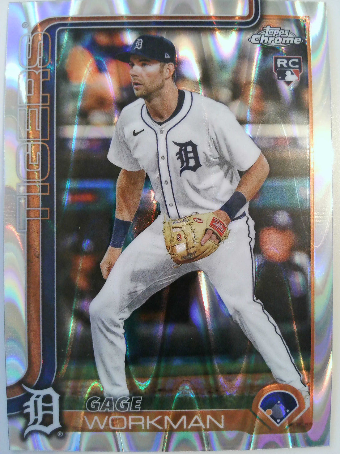 2025 Topps Chrome Update Baseball RayWave Refractor Gage Workman #USC21 Rookie