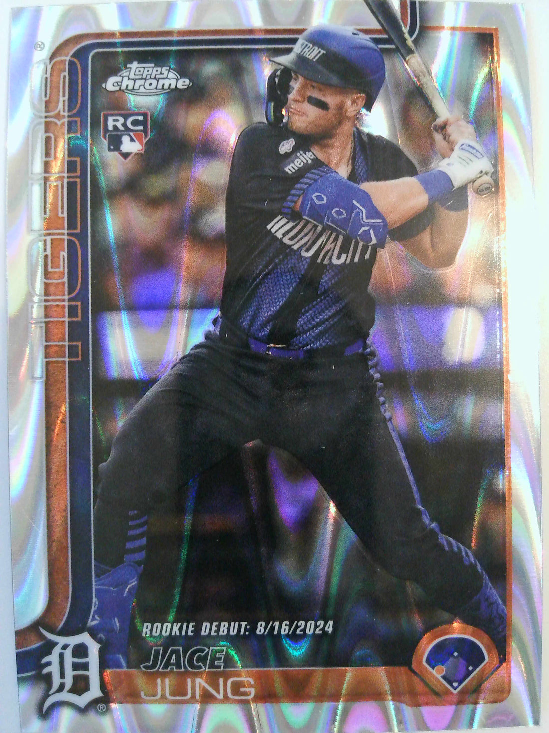 2025 Topps Chrome Update Baseball RayWave Refractor Jace Jung #USC121 Rookie