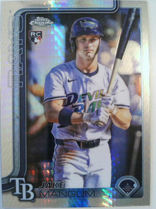 2025 Topps Chrome Update Baseball Prism Refractors Jake Mangum #USC176 Rookie