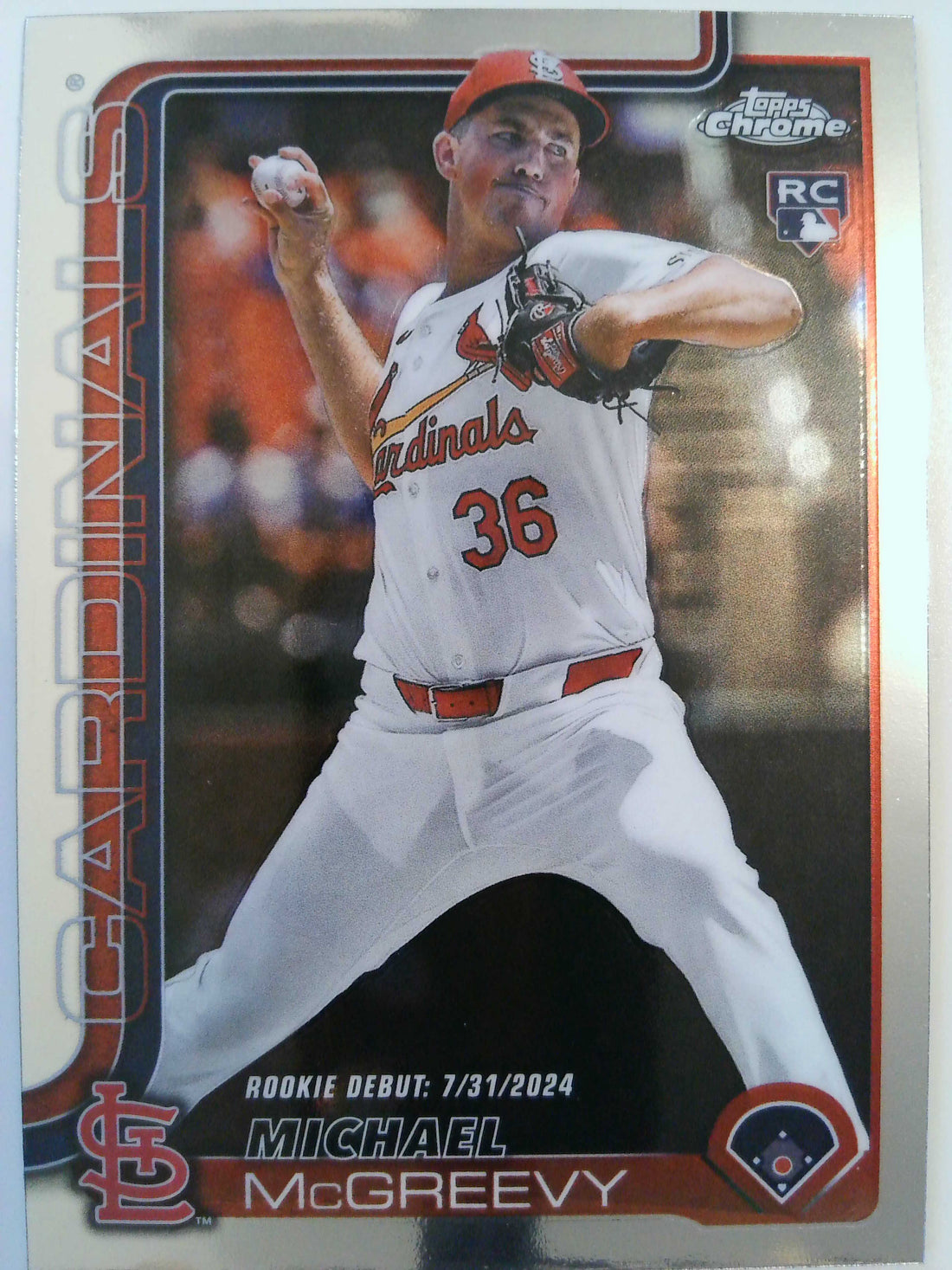 2025 Topps Chrome Update Baseball Michael McGreevy #USC36 Rookie