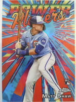 2025 Topps Chrome Update Baseball Power Players Matt Shaw #PP-26