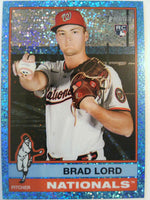 2025 Topps Heritage Chrome Light Blue Sparkle Refractor Brad Lord #548 Rookie