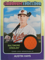 2024 Topps Heritage Baseball Clubhouse Collection Relics Austin Hays #CCR-AHA