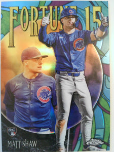 2025 Topps Chrome Update Baseball Fortune 15 Matt Shaw #F15-24