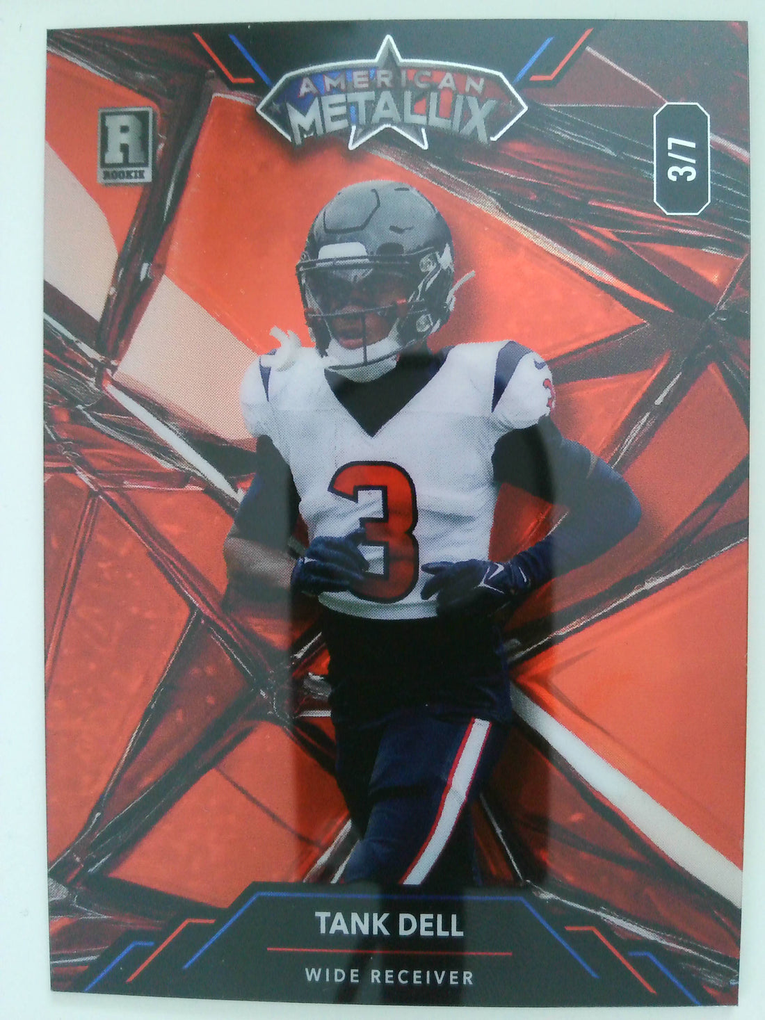 2023 Wild Card Metallix Pro-Look Promo Crystal Holo Red 3/7 Tank Dell #WMG-TD