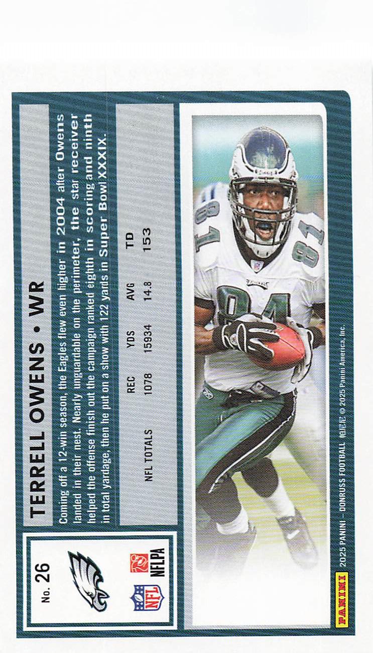 2025 Donruss Football Terrell Owens #26