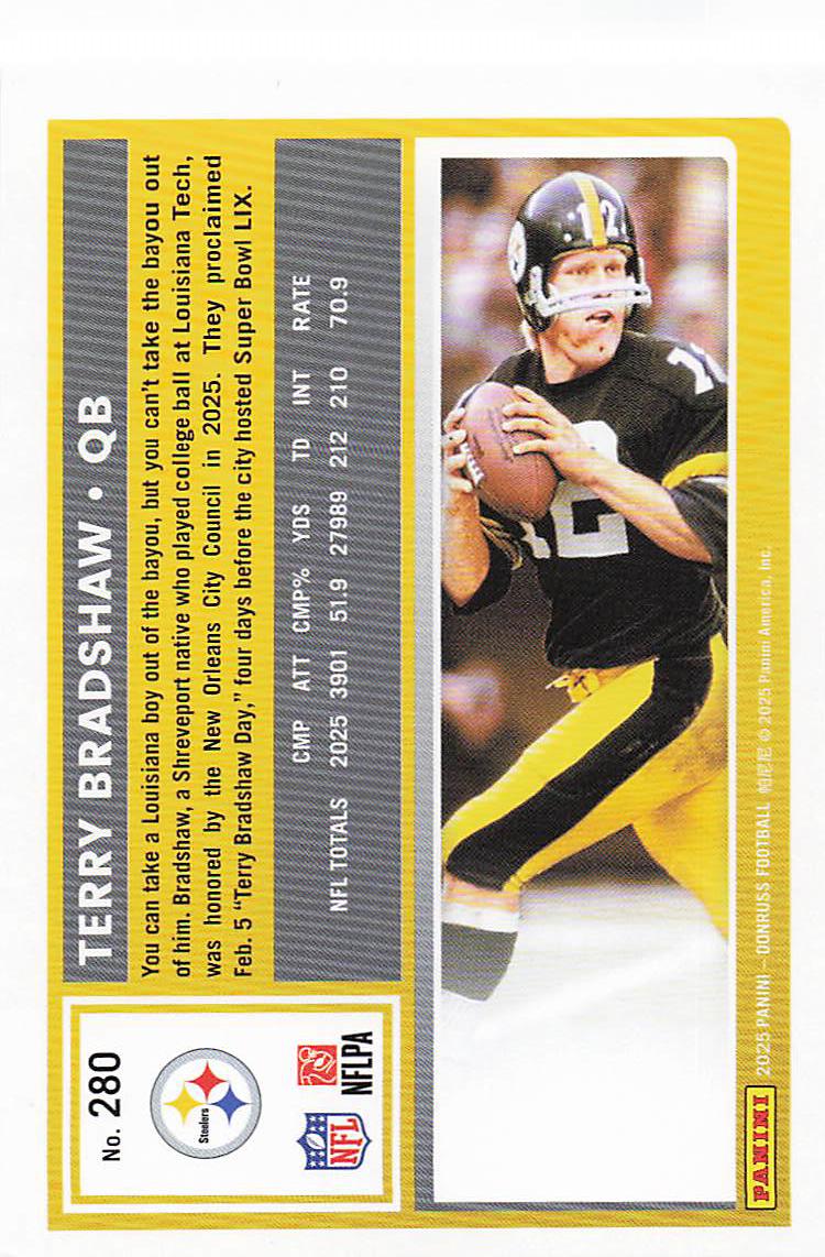 2025 Donruss Football Terry Bradshaw #280