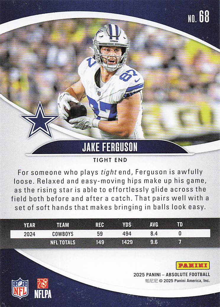 2025 Panini Absolute Football Retail Jake Ferguson #68