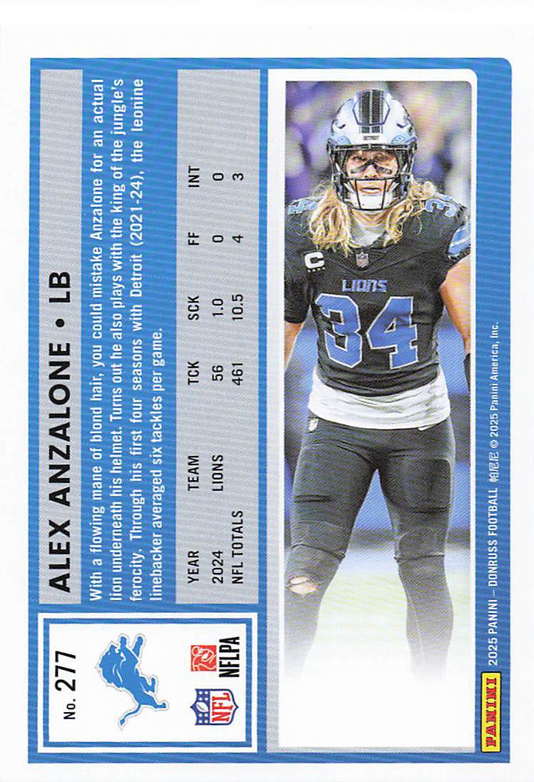 2025 Donruss Football Alex Anzalone #277