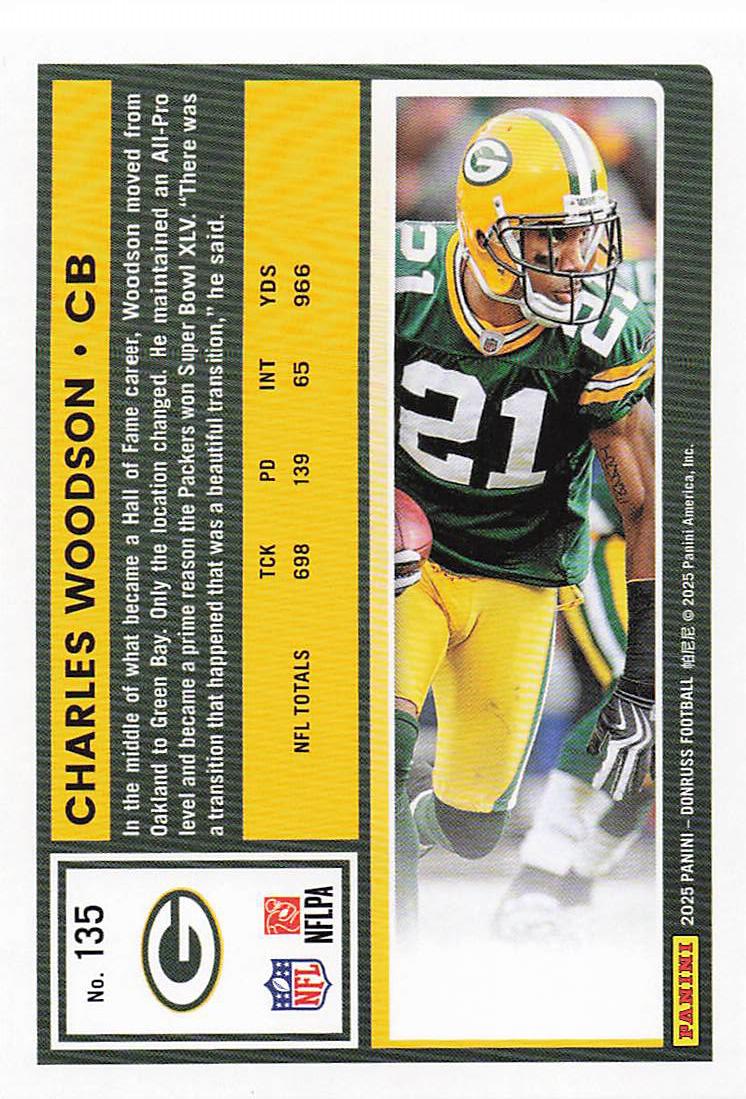 2025 Donruss Football Charles Woodson #135
