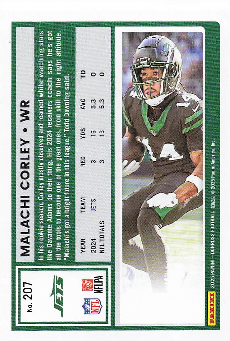 2025 Donruss Football Malachi Corley #207
