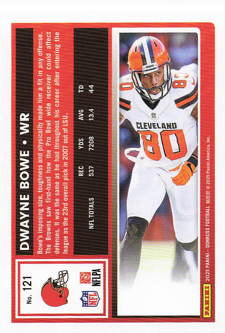 2025 Donruss Football Dwayne Bowe #121