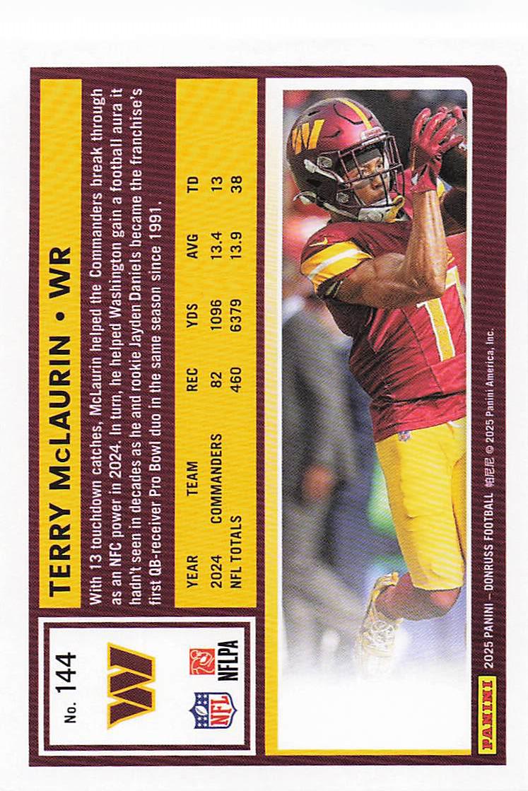 2025 Donruss Football Terry McLaurin #144