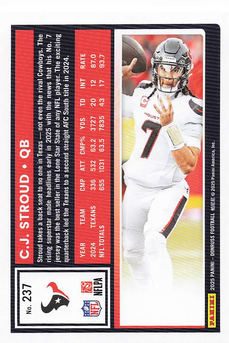 2025 Donruss Football C.J. Stroud #237
