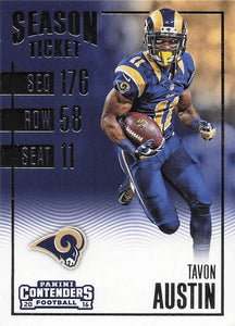 2016 Panini Contenders Football Tavon Austin #18