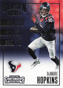 2016 Panini Contenders Football DeAndre Hopkins #90