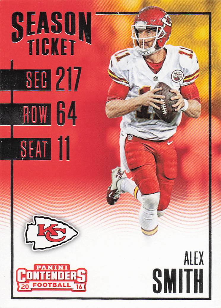 2016 Panini Contenders Football Alex Smith #68