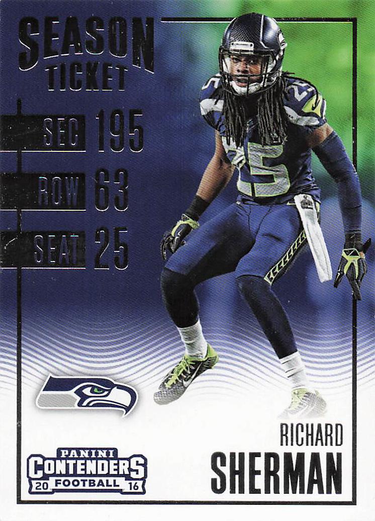 2016 Panini Contenders Football Richard Sherman #25