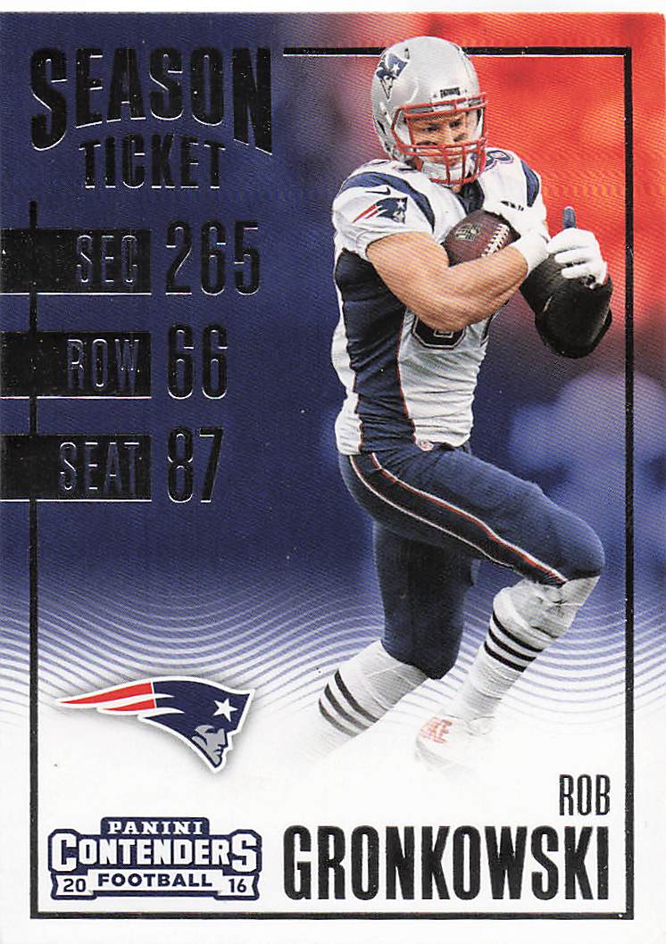 2016 Panini Contenders Football Rob Gronkowski #60