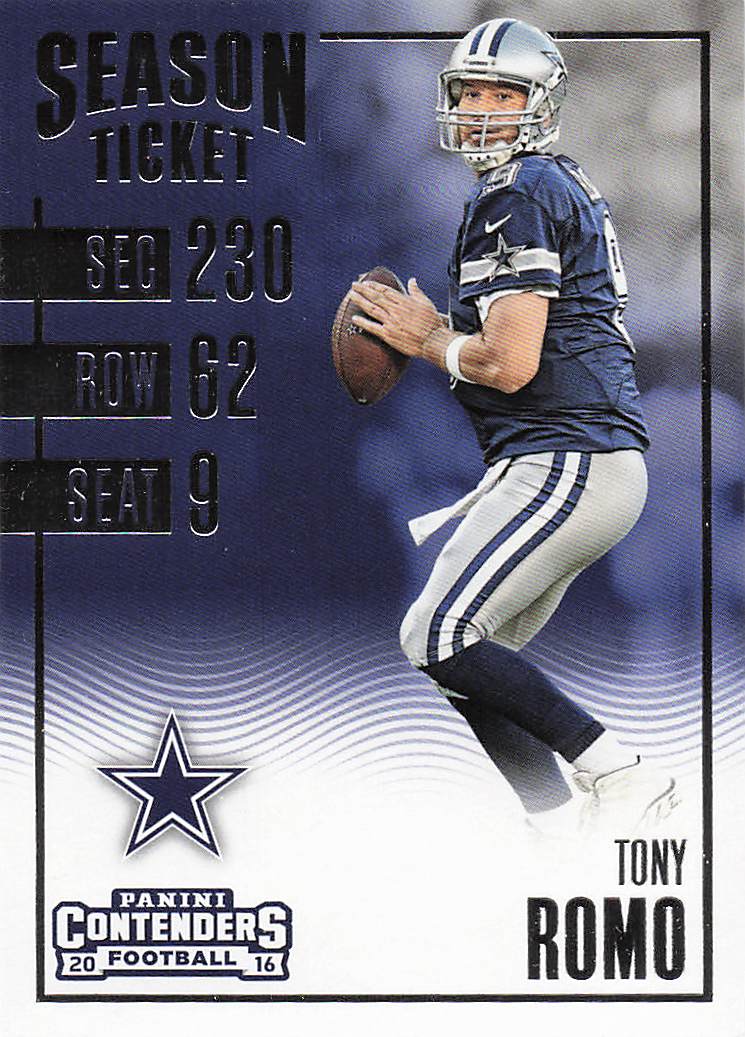 2016 Panini Contenders Football Tony Romo #1