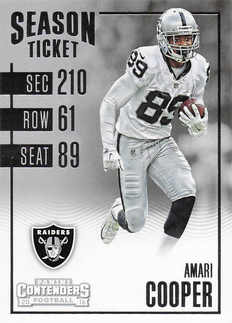 2016 Panini Contenders Football Amari Cooper #72