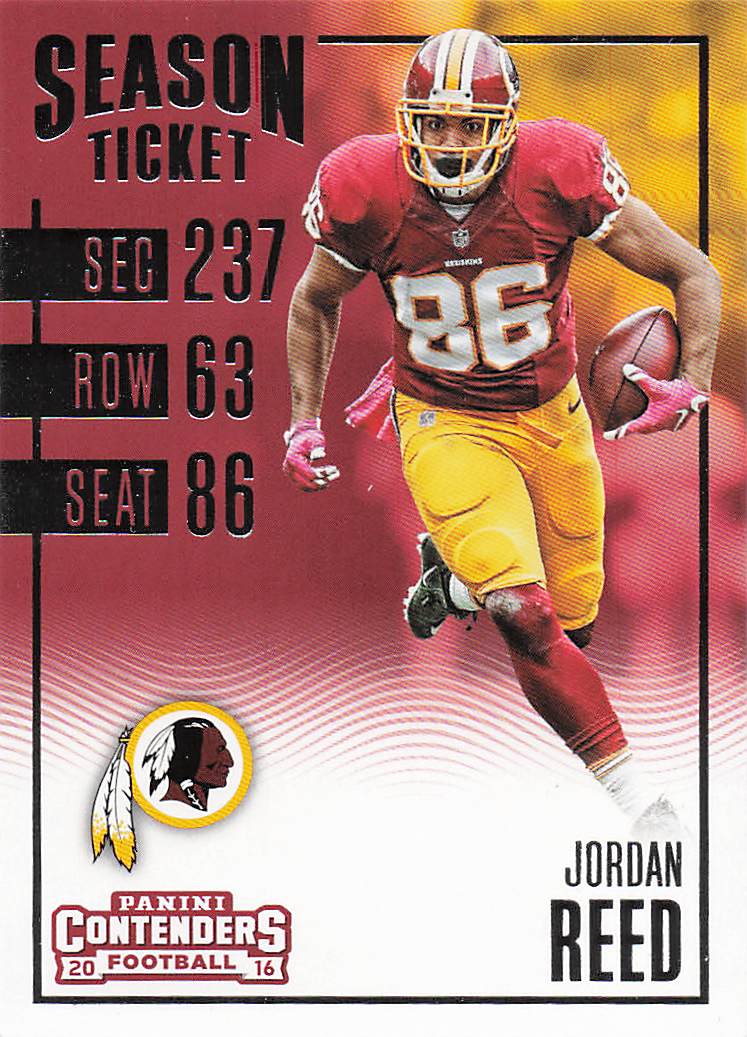 2016 Panini Contenders Football Jordan Reed #12