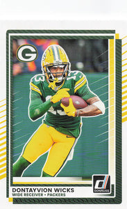 2025 Donruss Football Dontayvion Wicks #295