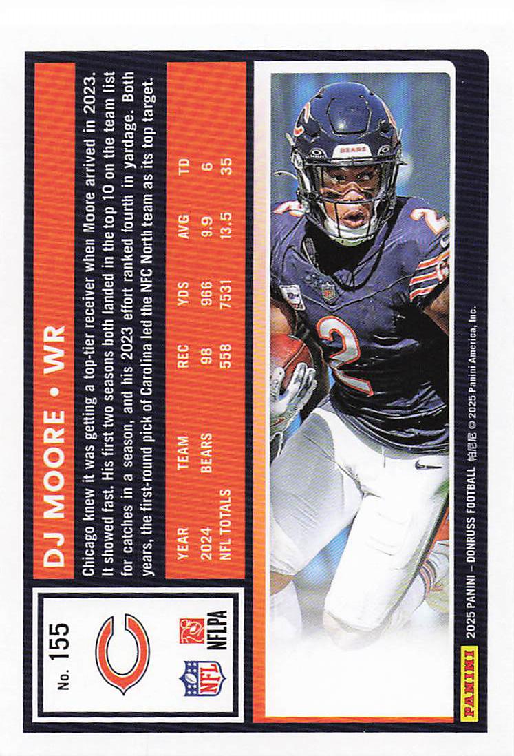 2025 Donruss Football DJ Moore #155