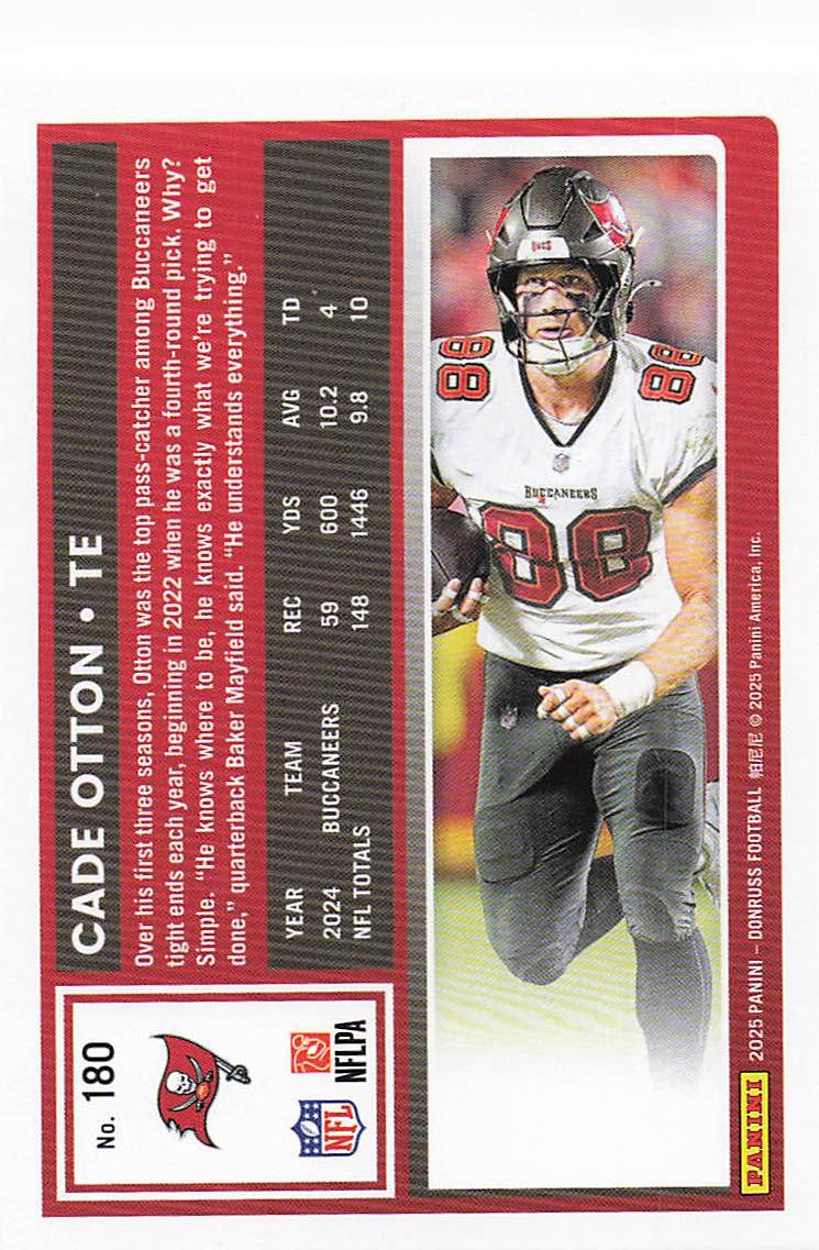 2025 Donruss Football Cade Otton #180