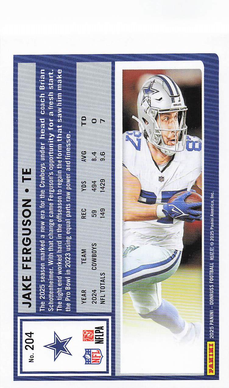 2025 Donruss Football Jake Ferguson #204