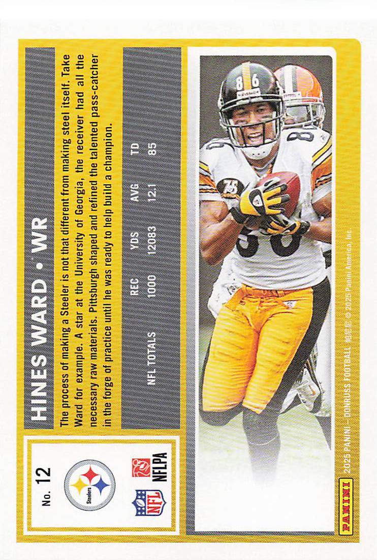 2025 Donruss Football Hines Ward #12