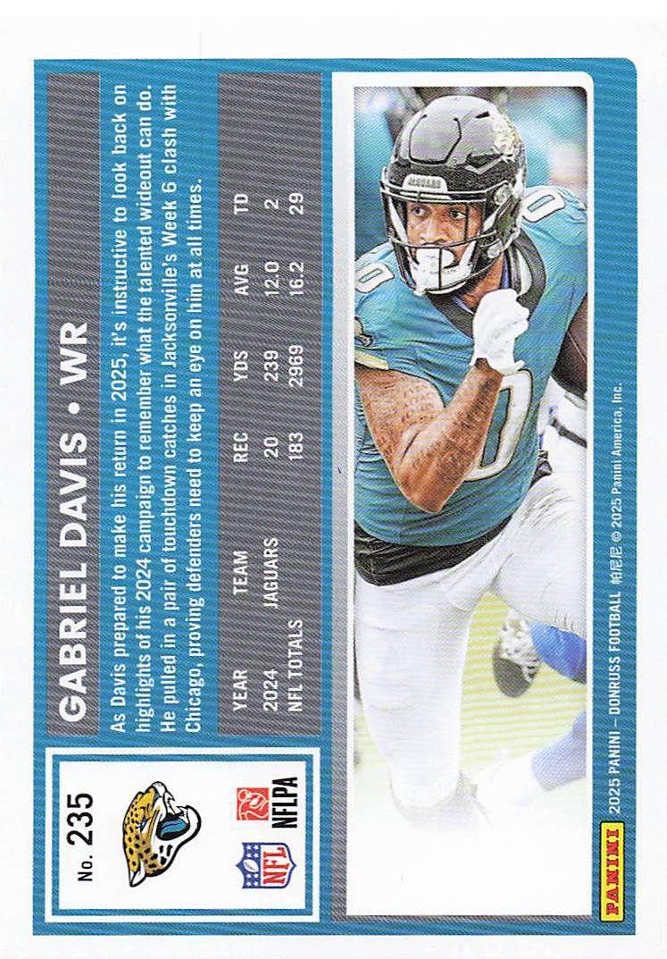 2025 Donruss Football Gabriel Davis #235