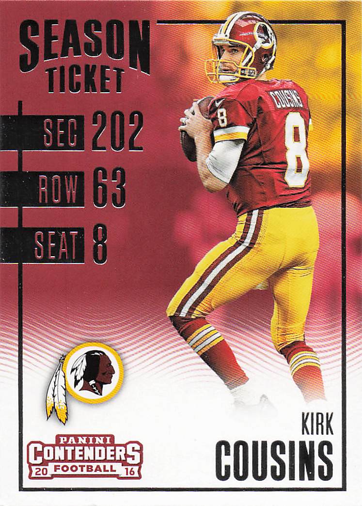 2016 Panini Contenders Football Kirk Cousins #10
