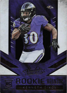 2016 Panini Absolute Football KENNETH DIXON #9