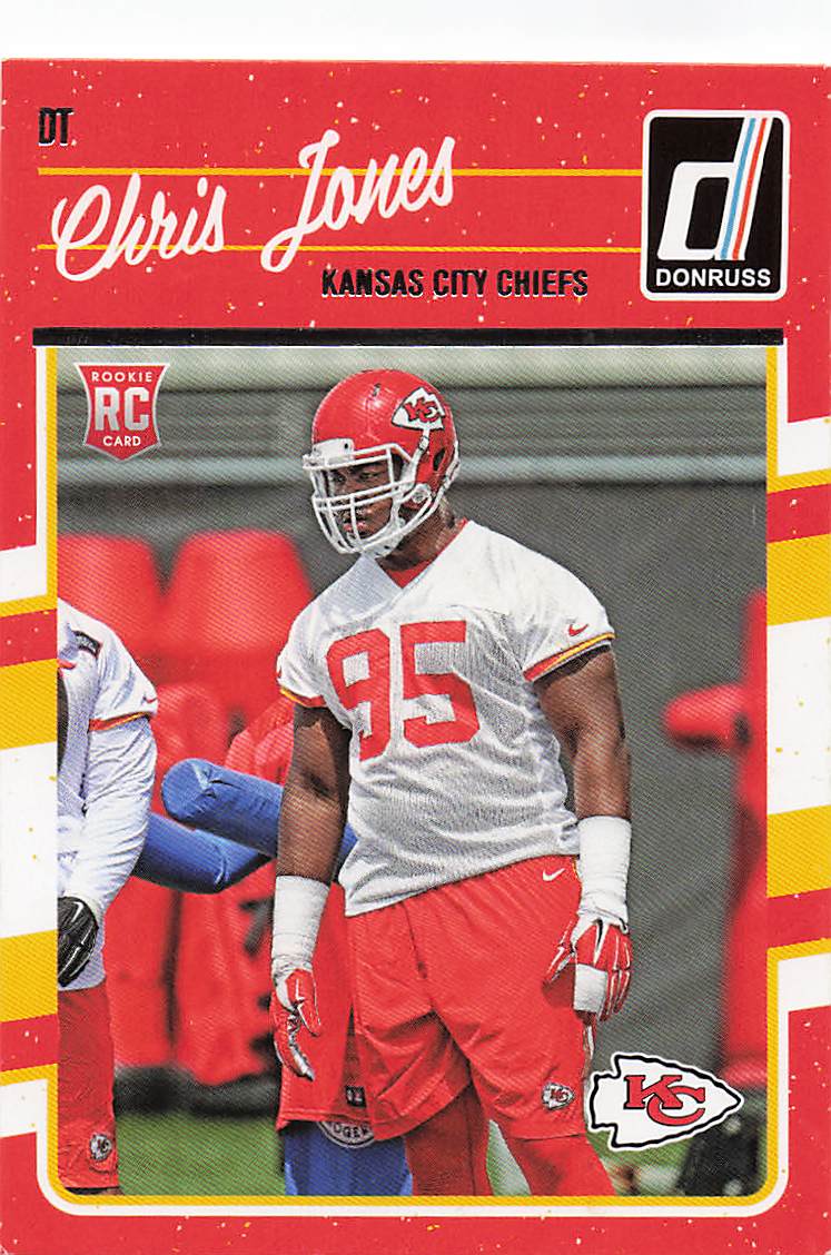 2016 Donruss Football Chris Jones #309 Rookie