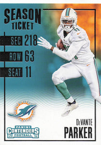2016 Panini Contenders Football DeVante Parker #57