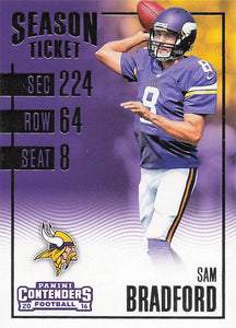 2016 Panini Contenders Football Sam Bradford #36