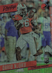2017 Panini Prestige Football David Njoku #295 Rookie