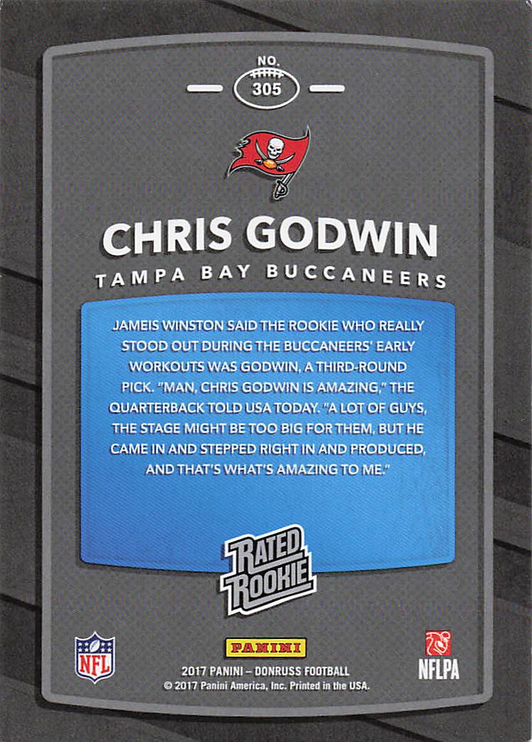 2017 Donruss Football Chris Godwin #305 Rookie