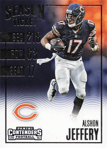 2016 Panini Contenders Football Alshon Jeffery #28