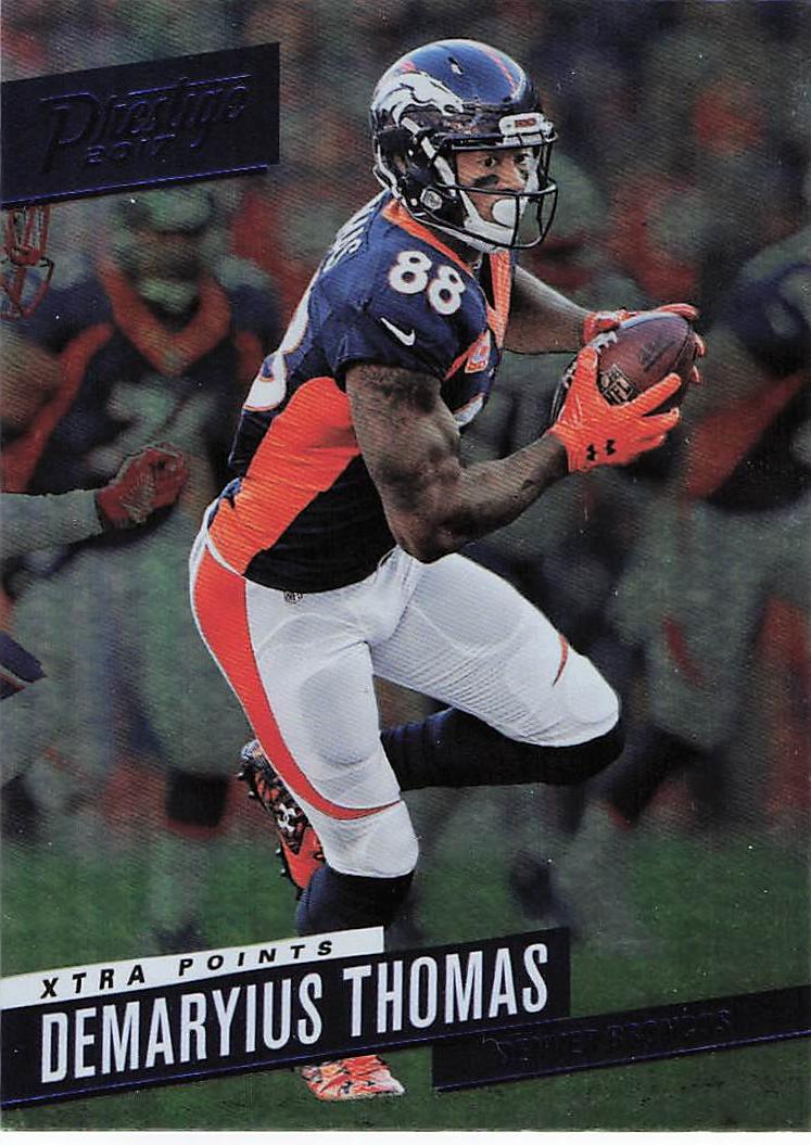 2017 Panini Prestige Football Xtra Points Blue Demaryius Thomas #169