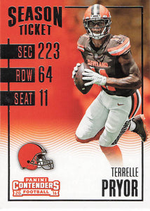 2016 Panini Contenders Football Terrelle Pryor #84