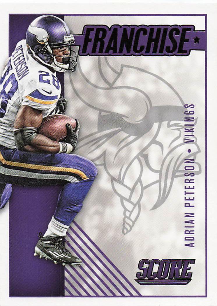2016 Score Football Franchise Adrian Peterson #24
