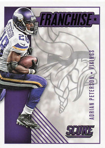 2016 Score Football Franchise Adrian Peterson #24
